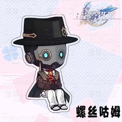 Honkai:Star Rail Boothill Jade Live Broadcast Guest Or Host Magnetic Sofa Sitting Character Acrylic Fridge Sticker Desk Ornament