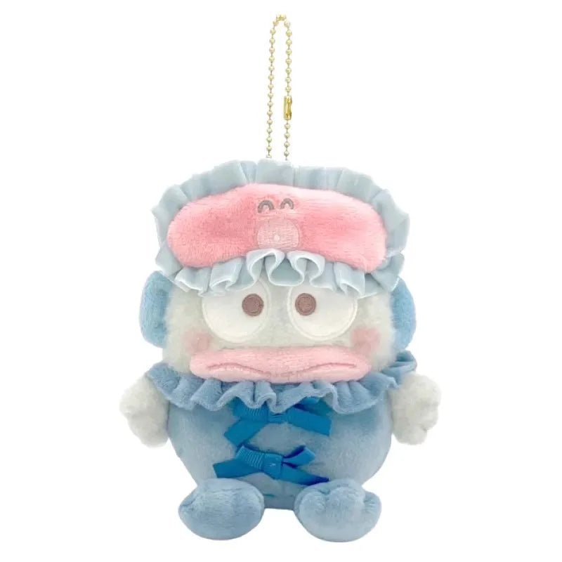 Kawaii Sanrio Hello Kitty Cinnamoroll Plush Keychain Cartoon Anime Blindfold Plush Pendant Stuffed Toy Bag Decoration Girl Gift