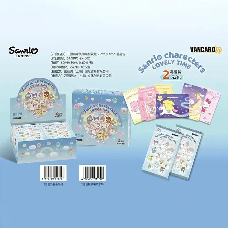 Genuinely Sanrio Card Life Diary Sanrio Family Coolomi Life Diary HelloKitty Pink Cute Anime Card Collection Card Kids Toy Gift