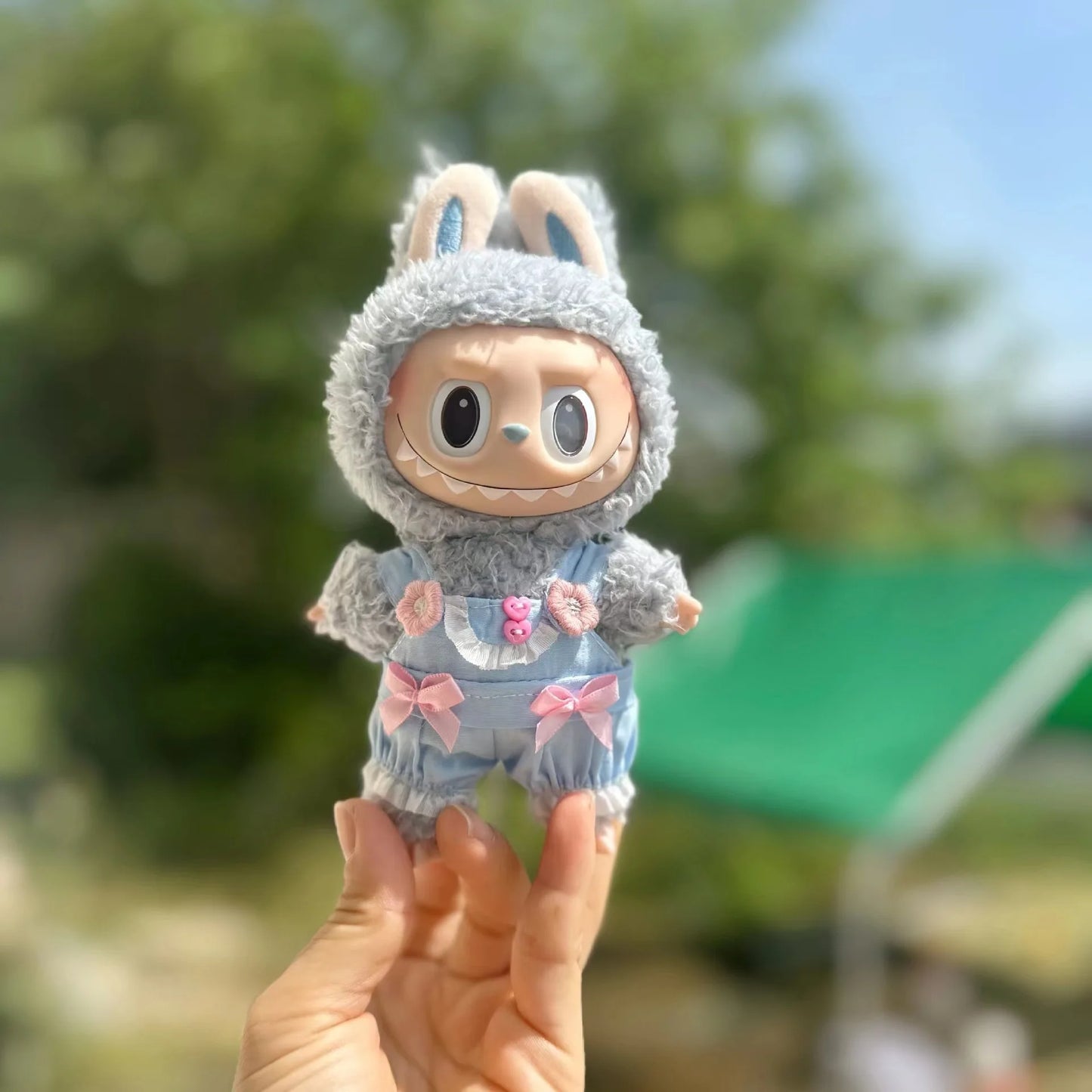 17cm Labubu Idol Dolls Clothes Cute Fashion Clothes Accessories Korea Kpop Exo Clothing Hoodie Plush Doll'S Clothes No Doll