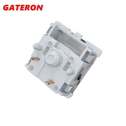 GATERON 0° Silent Switch Linear 5pin Zero Degree switches For Gaming Mechanical Keyboard Dual Rail 6-position Mute Pad pre-lubed