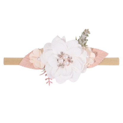 1Pcs Baby Girl Cute Flower Headband Elastic Hair Band Newborn Head Toddler Headband Headwear Kids Accessories Christmas Gifts