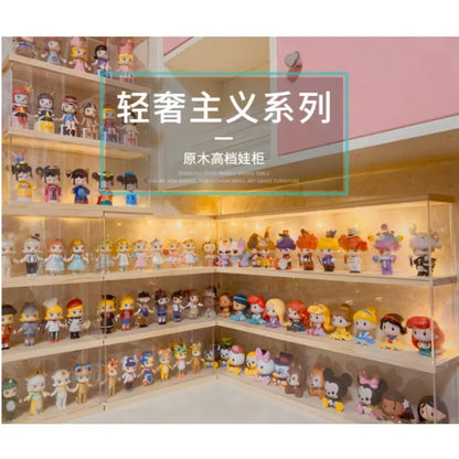 Blind box storage display stand acrylic hand-made display box POP MART storage box villa transparent dust box.