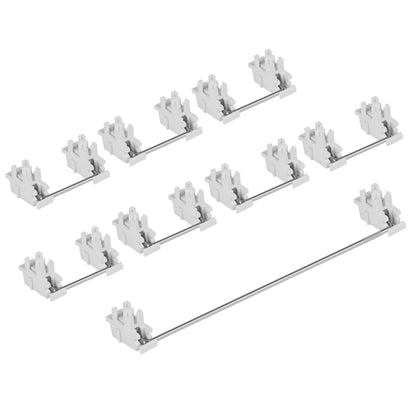 DUROCK Black Plate Mount Stabilizer 7u 6.25u 2u Stainless Steel Wire White Plate Mounted Stabs V2 for Cherry MX Keyboards Plates