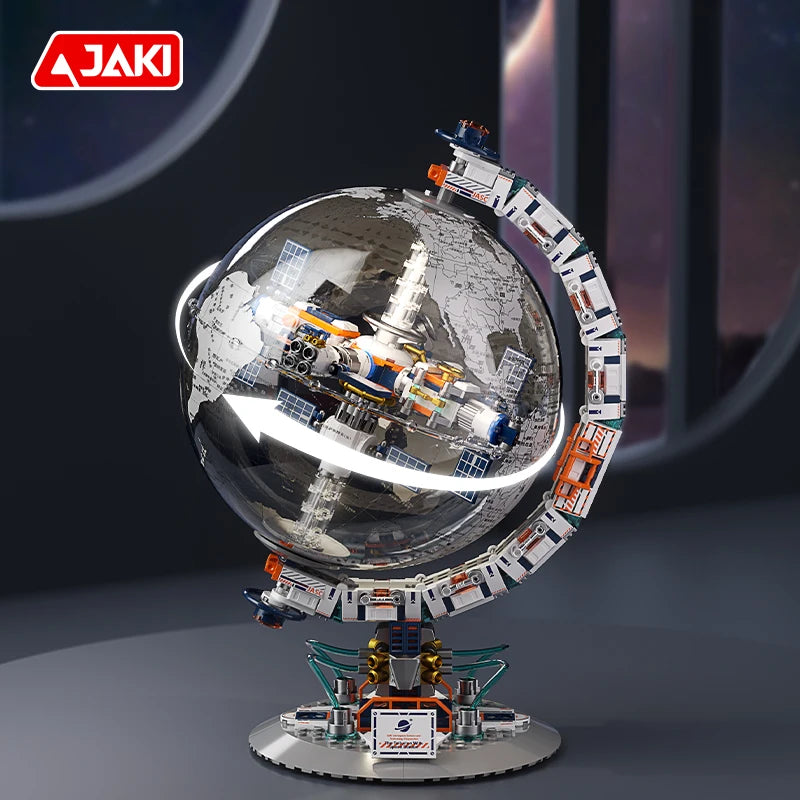 CK003 Space Tide Play series Dawn Dawn Globe collectible grade building blocks assembled adult student educational toys