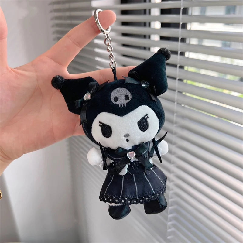 Sanrioed Kawaii Hello Kitty  Kuromi  Plush Doll Toys Pendant Cute Plush  Keychain Bag Pendant Christmas Gifts12CM