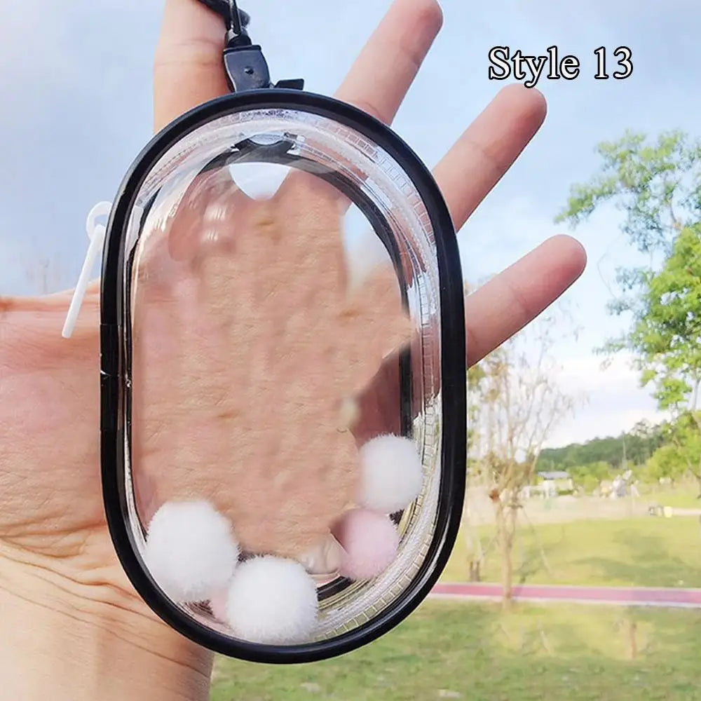 Jewelry Organizer Transparent Storage Box Pouch Mystery Box Keychain Bag Storage Case Thicken Wallet Cute Doll Bag Organization