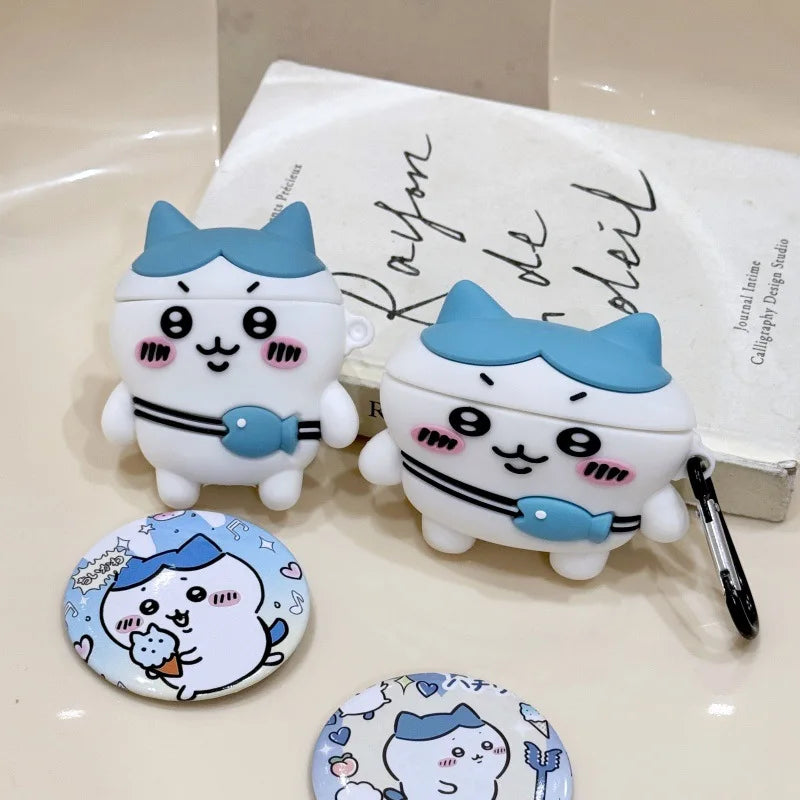 MINISO Chiikawa Apple airpods case kawaii cartoon Anime Hachiware usagi AirPods pro 2 3 pro2 Bluetooth ear case Girly boys Gift