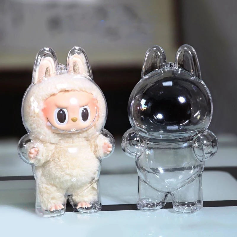 LABUBU Have A Seat Transparent Case Labubu Plastic Case Backpack Charms