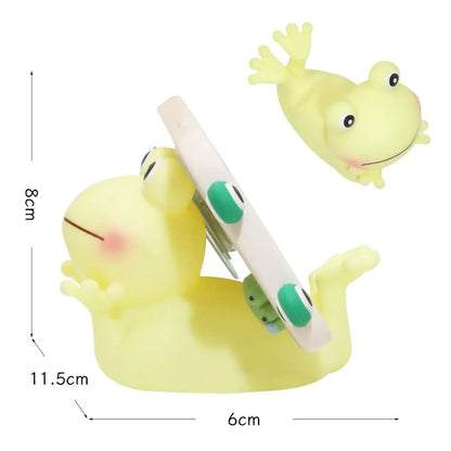 Cute Vinyl Phone Holder Animal Shape Cartoon Cell Phone Stand Smartphone Desk Holder Home Decoration