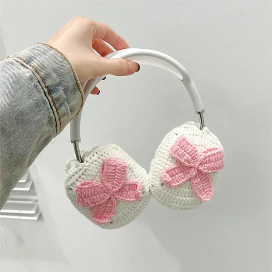 Knitted Bowknot Case for AirPods Max Protective Headset Headphone Airpod Max Case Cover