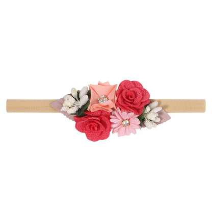 1Pcs Baby Girl Cute Flower Headband Elastic Hair Band Newborn Head Toddler Headband Headwear Kids Accessories Christmas Gifts