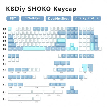 KBDiy GMK Keycap Double Shot GMK Olivia Shoko Jamon WOB Red Samurai Botanical PBT Keycaps Cherry Profile for Mechanical Keyboard