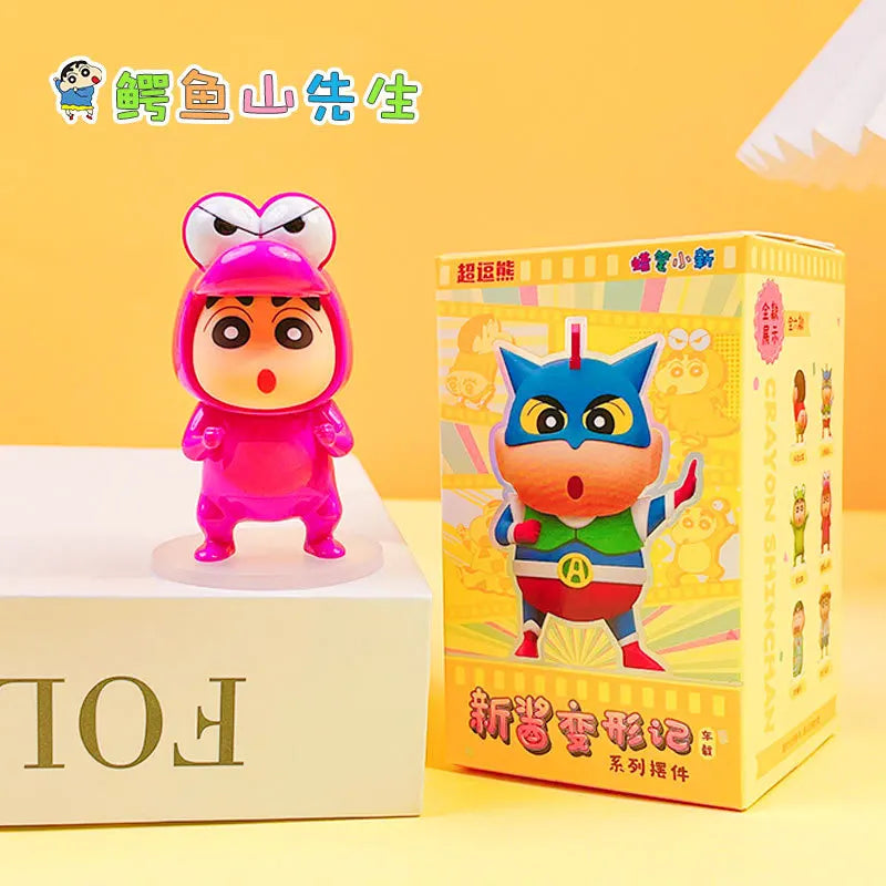 Kawaii Crayon Shin-Chan Metamorphosis Series Cartoon Girls Desktop Decorations Desk Accessories Give Gifts To Girlfriend