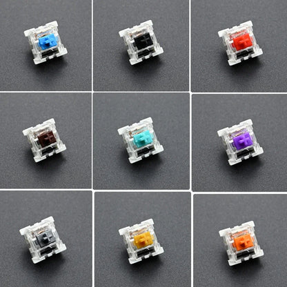 10Pcs Outemu Switch for Keyboard 3Pin Linear Tactile Clicky Silent Switches for Mechanical Keyboards Multi Colors Gaming Switch