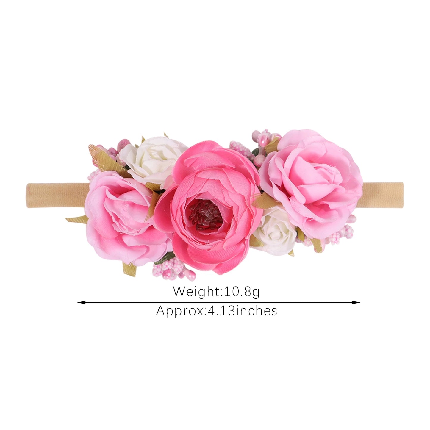 1Pcs Baby Girl Cute Flower Headband Elastic Hair Band Newborn Head Toddler Headband Headwear Kids Accessories Christmas Gifts