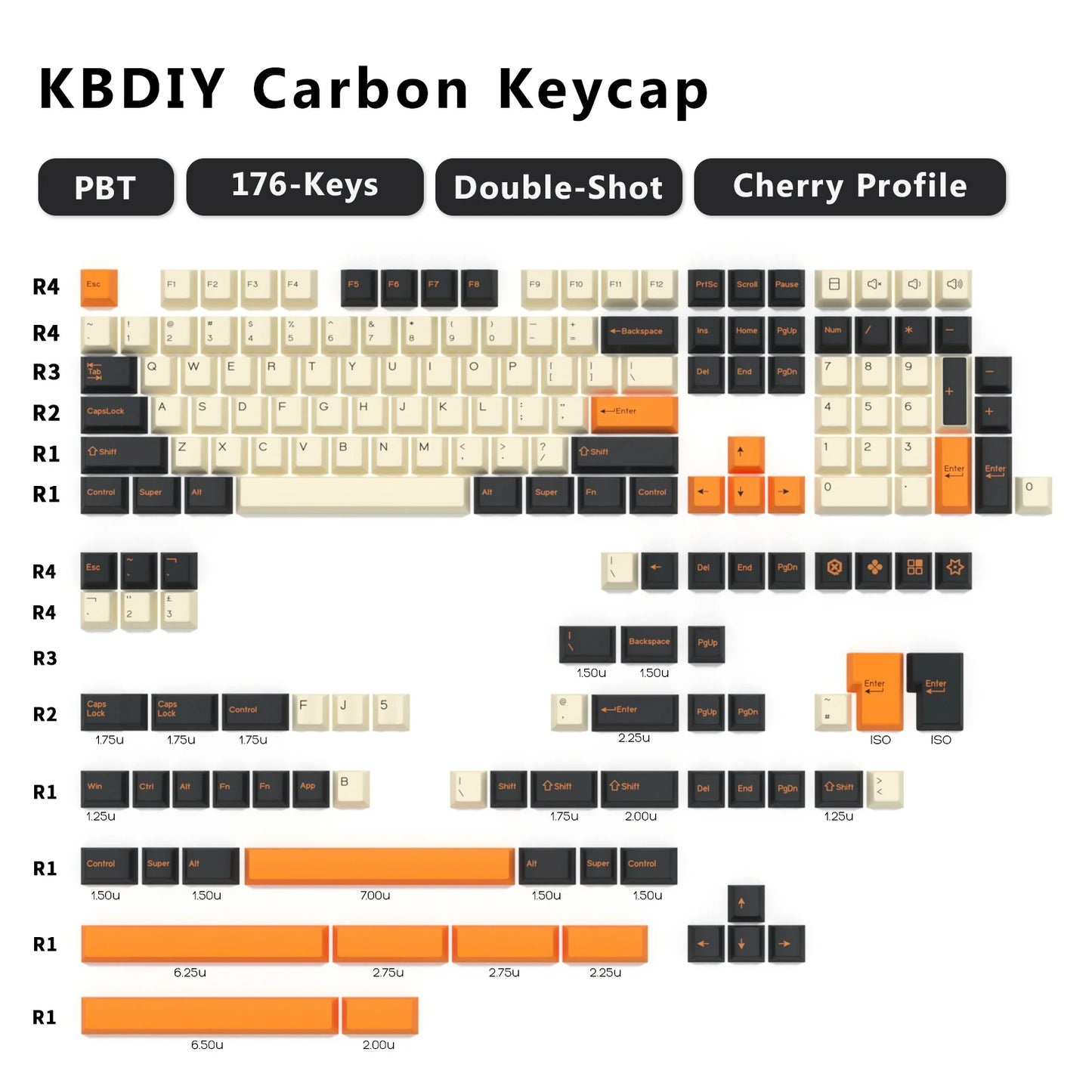 KBDiy GMK Keycap Double Shot GMK Olivia Shoko Jamon WOB Red Samurai Botanical PBT Keycaps Cherry Profile for Mechanical Keyboard