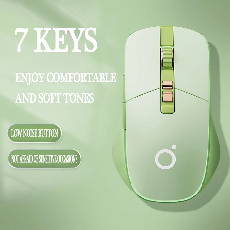 New USB Wired Mouse Ergonomic RGB Backlit Green Mice Silent Optical Girl Gamer Mause for gaming office desktop computer notebook