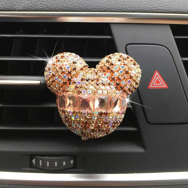 Car Air freshener for girls car accessories decoration car perfume clip fragrance diffuser diamond car interior Decoration