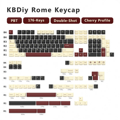 KBDiy GMK Keycap Double Shot GMK Olivia Shoko Jamon WOB Red Samurai Botanical PBT Keycaps Cherry Profile for Mechanical Keyboard