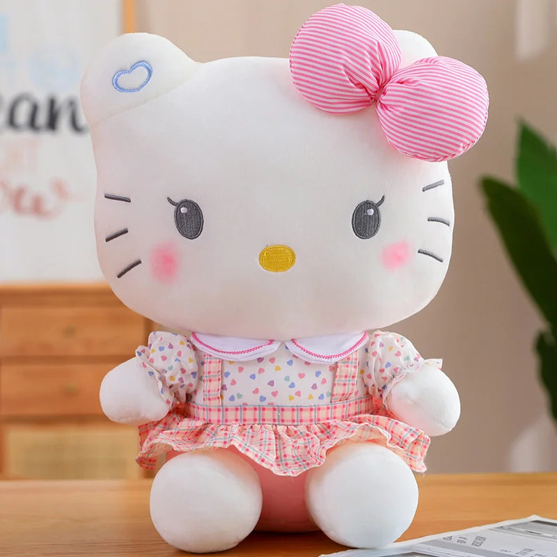 Sanrio Plush Hello Kitty Anime Kuromi Stuffed Toys Hello Kitty Plushier Xmas Gifts For Girls Kawaii My Melody Plush Dolls