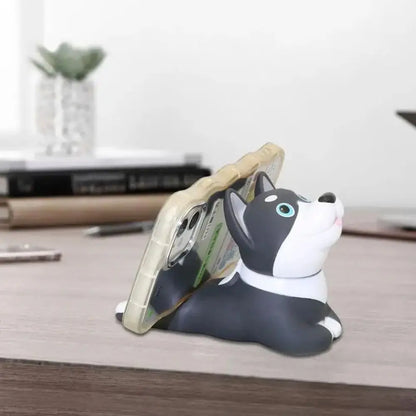 Cute Vinyl Phone Holder Animal Shape Cartoon Cell Phone Stand Smartphone Desk Holder Home Decoration