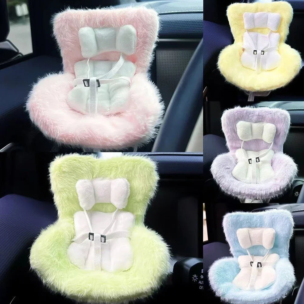 For Labubu Car Doll Safety Seat Kawaii Ob11 Doll Seat Car Air Aromatreatment Decoration Cute Car Decoration Dolls Accessories