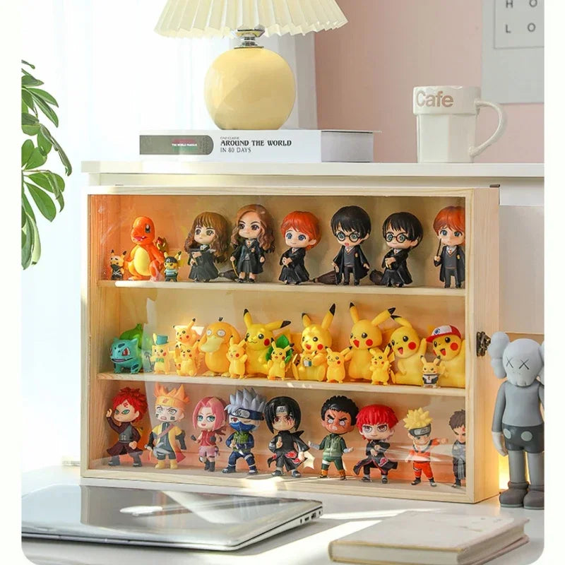 Large Dust-Proof Storage Box, Handmade Model Display Stand, Transparent Wall Hanging Organizer for Toy and Collectibles Showcase