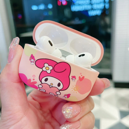 Sanrio LOTSO Kuromi Melody Headphones Cover Cartoon Cool Anti-drop Soft TPU Material, Suitable For Airpods 4, 2, 3, Pro, Pro2