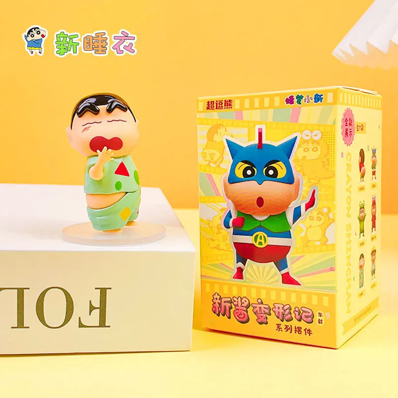 Kawaii Crayon Shin-Chan Metamorphosis Series Cartoon Girls Desktop Decorations Desk Accessories Give Gifts To Girlfriend