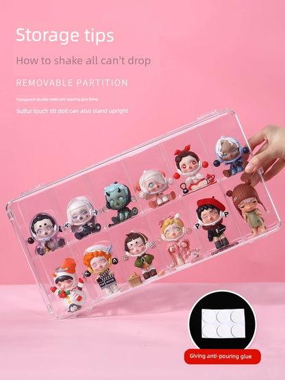 Blind Box Transparent Hand-Made Cute Grain Wall Storage Display Stand