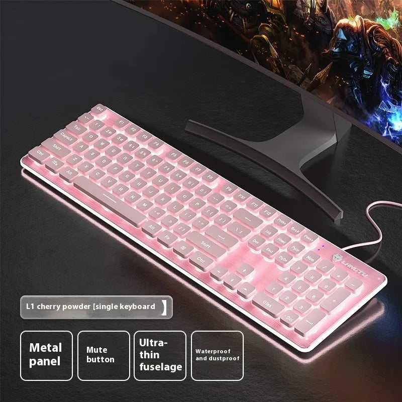 Langtu L1 Mechanical Keyboard Feels Silent Wireless Keyboard Quiet Quiet Desktop Notebook E -Sports Game Office