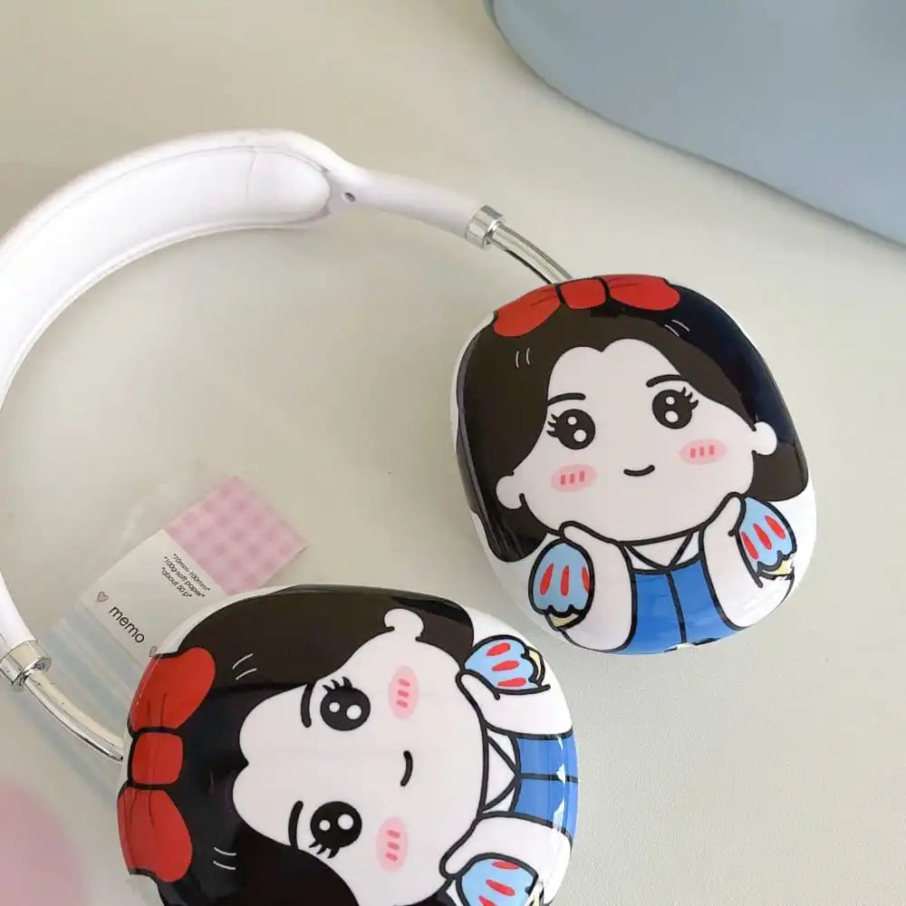 Cute Cartoon Anime Role Marie Cat Snow White Earphone Protective Case for AirPods MAX Hot Sale Soft Imd Anti-fall Protect Cover