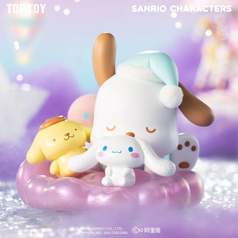 In Spot Sanrio Characters A Sweet Dream Series Elevator Night Light Pompompurin Cinnamoroll Pachacco Kawaii Toy Birthday Gift