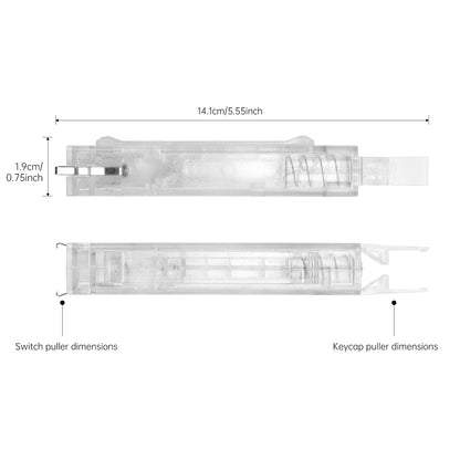 Hot Swap Keycap Switch Transparent Puller 2 in 1 Key Cap Shaft Remover Keyboard for Mechanical Keyboard Replacement Dust Cleaner