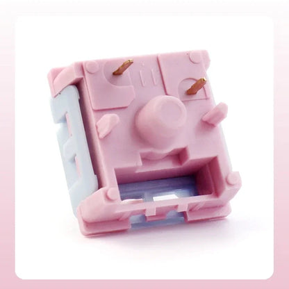 Pink Switch Custom Mechanical Keyboard Linear 35g Light Pressure 5pin Factory lubricated HIFI 22MM Extension Spring HP