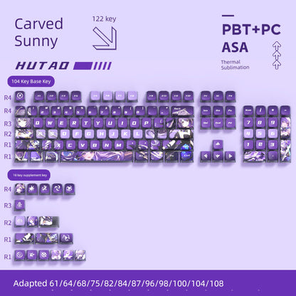 Sublimation PBT Transparent Customized Cute Key Cap