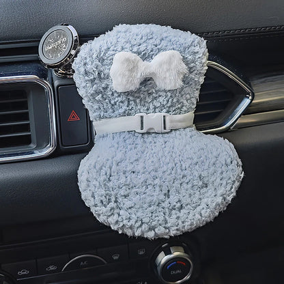 Car Aromatherapy Vent Decoration Clip Doll Seat Dollhouse Accessories Seat With Seat Belt Labubu Doll Accessories