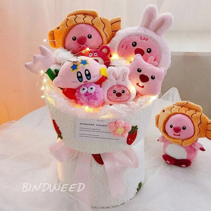 New Butter Bear Kawaii Send Girlfriend Doll Bouquet Cartoon Doll Birthday Present Halloween Gift Bouquet Christmas Girl Kids